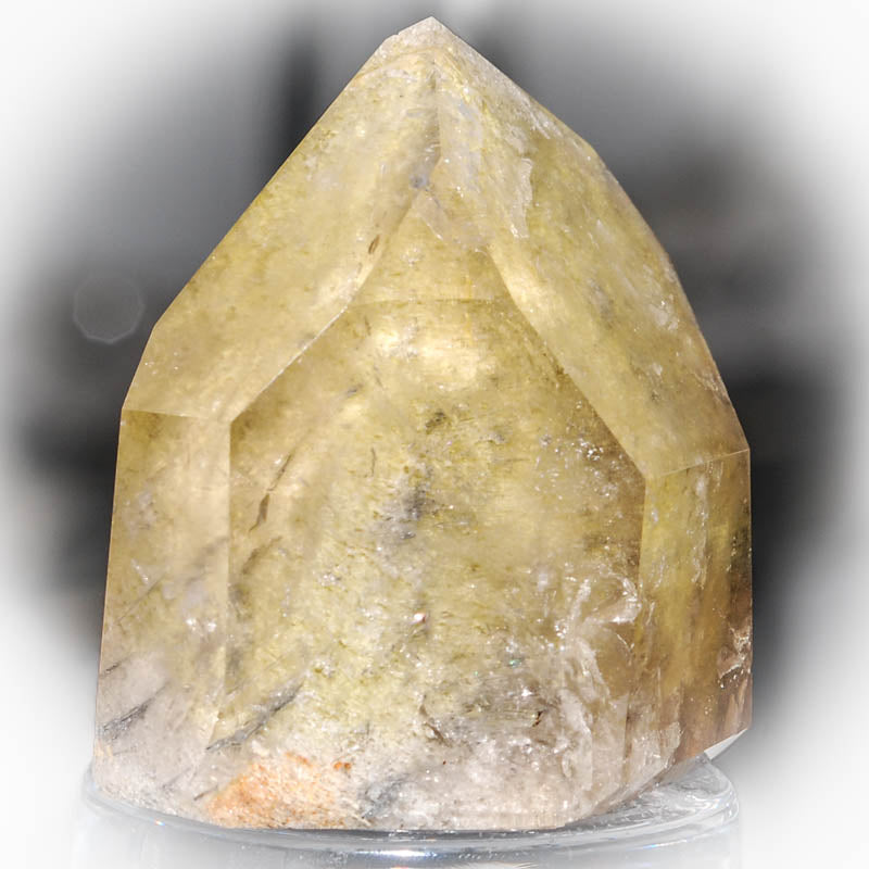 Phantomquarz mit Chlorit Spitze