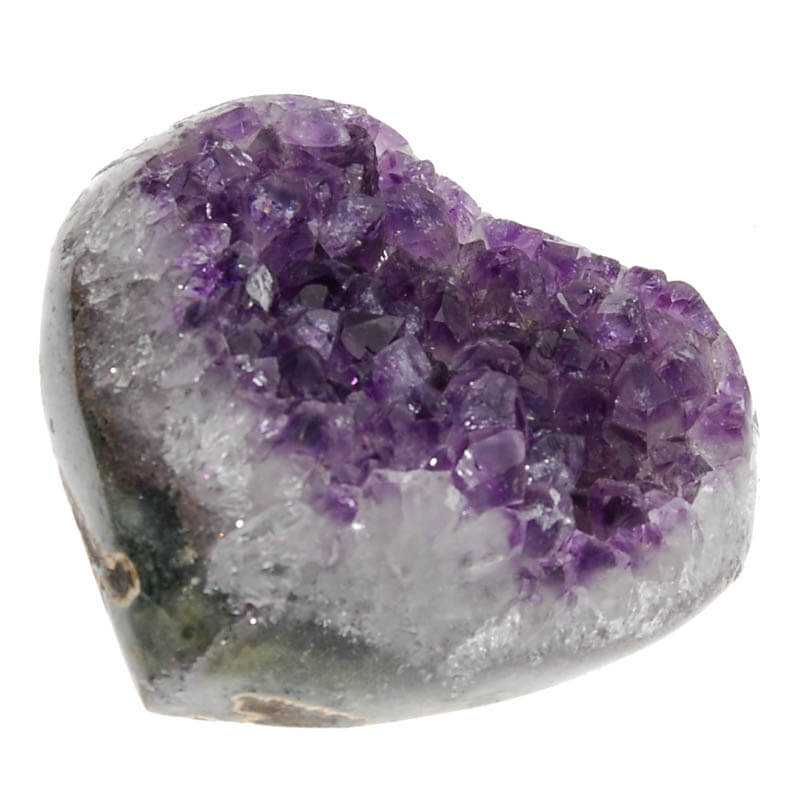Amethyst Herz 8x8x2 cm Uruguay - Kehuna Stones and Senses