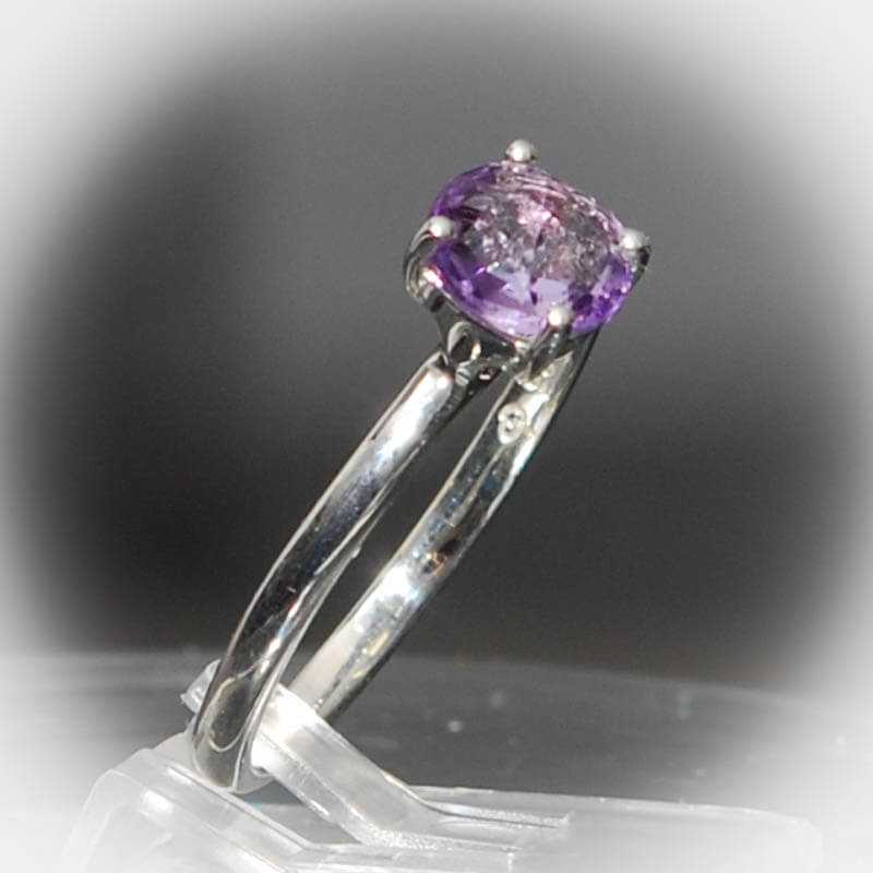 Amethyst Silberring mit verschiedenen Größen - Kehuna Stones and Senses