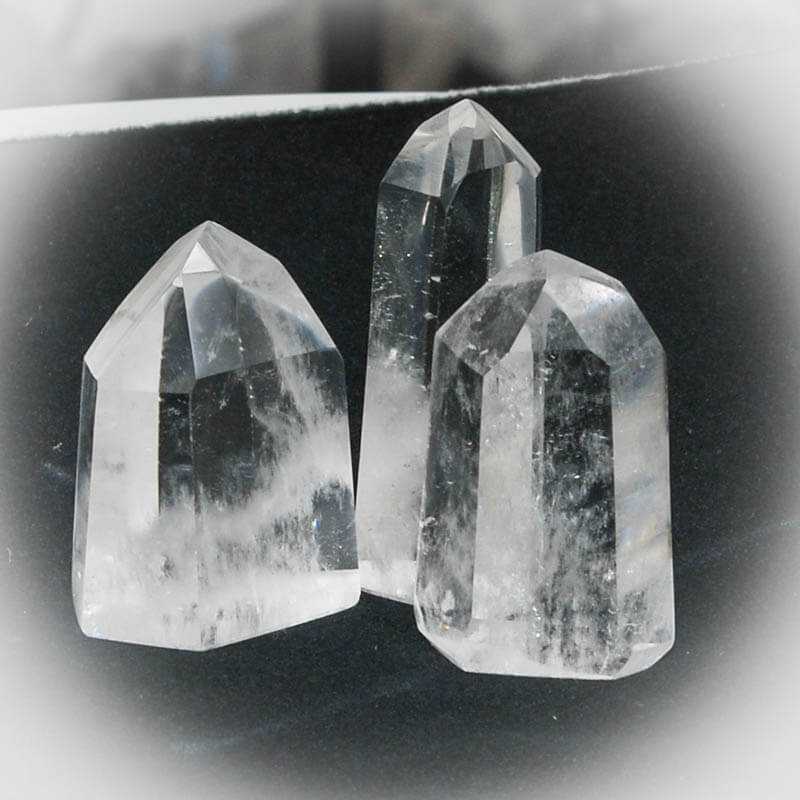 Bergkristall Spitzen Set mit 3 Kristallen - Kehuna Stones and Senses
