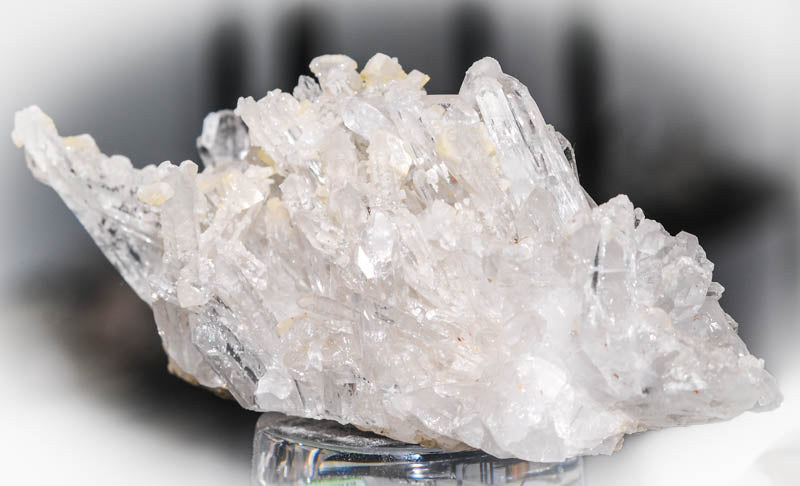 Bergkristall Detailaufnahme transparente Spitze Brasilien Naturkristall A-Qualität