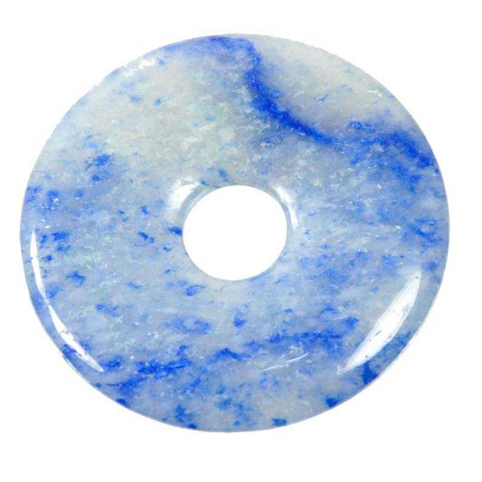 Blauquarz Donut 40mm - Kehuna Stones and Senses
