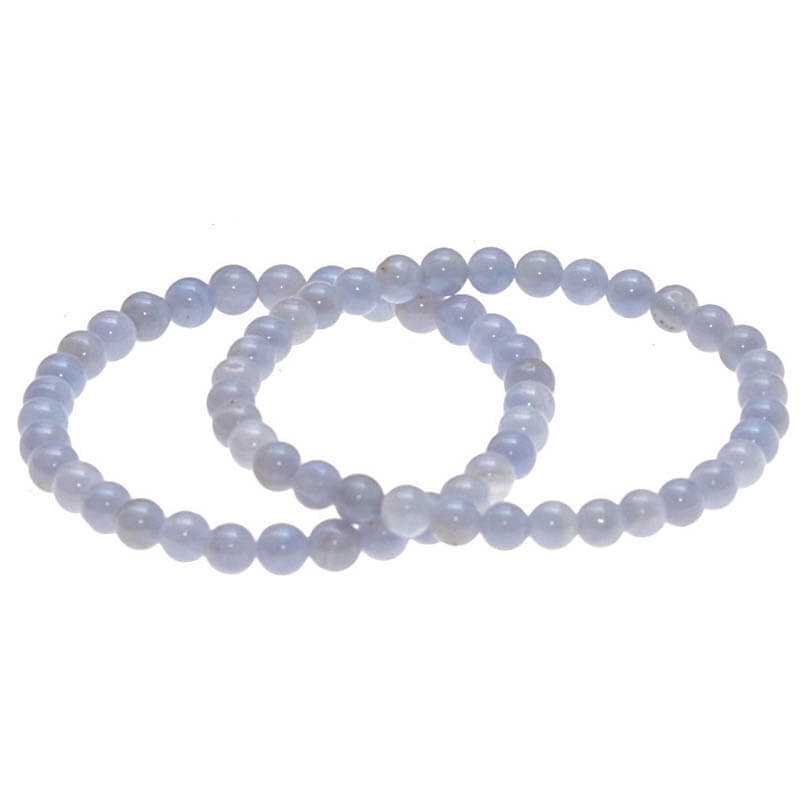 Chalcedon Edelstein Armband 6mm - Kehuna Stones and Senses