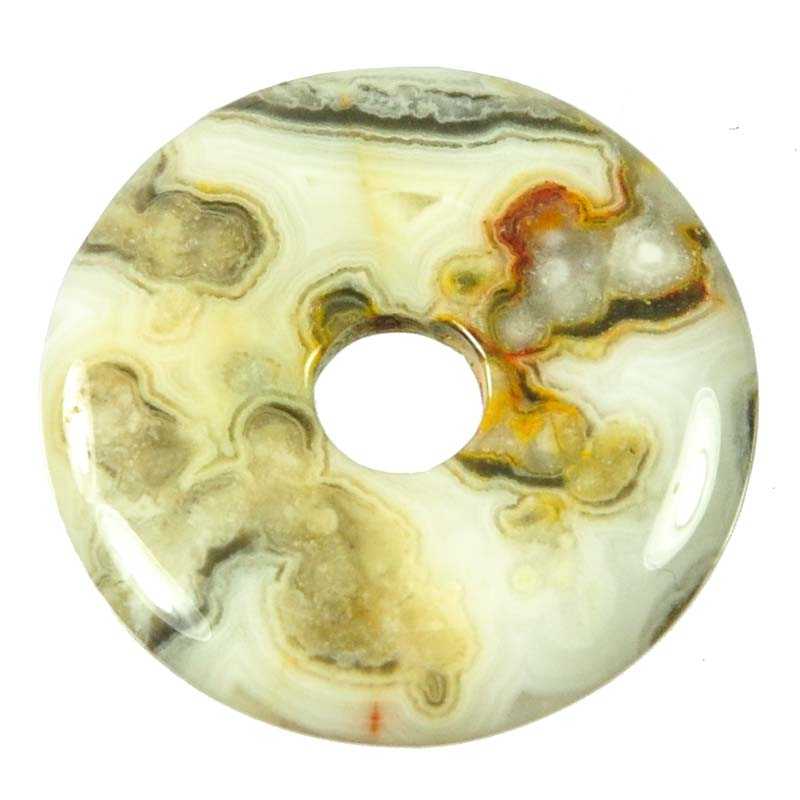 Cracy Lace Achat - Donut 40 - Kehuna Stones and Senses
