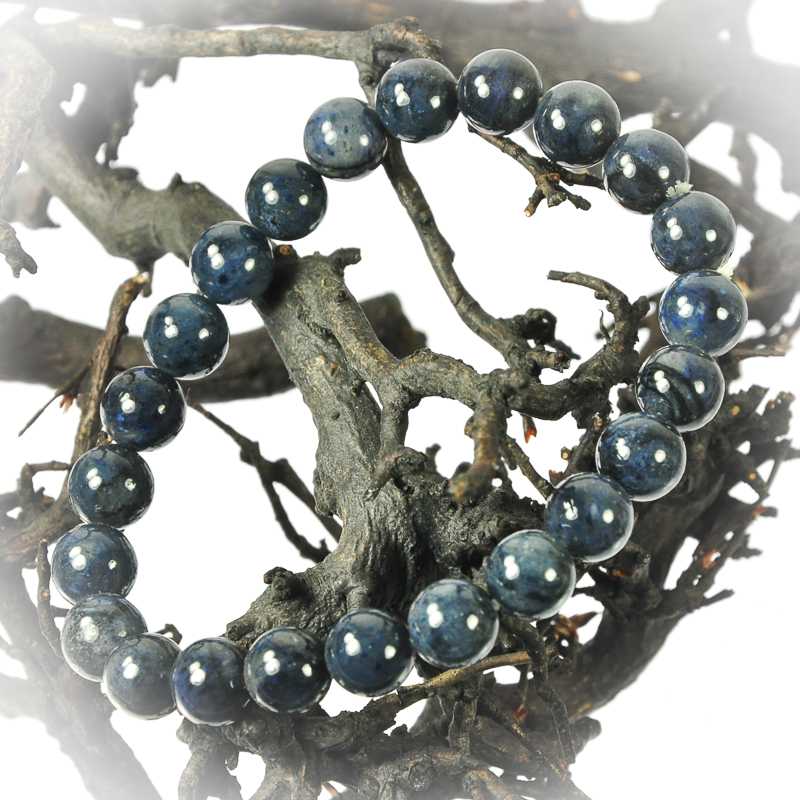 Dumortierit Armband Kugel - Kehuna Stones and Senses