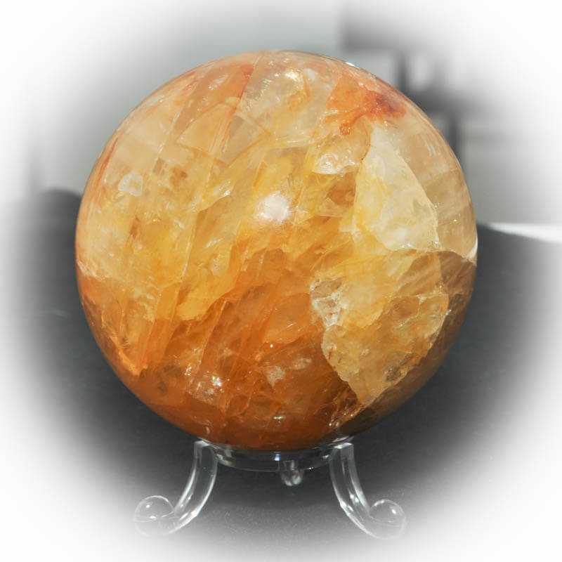 Gelbe Bergkristall Edelsteinkugel - Kehuna Stones and Senses