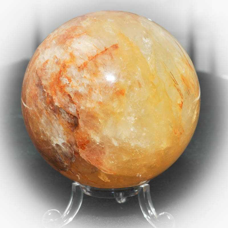 Golden Healer Bergkristall Kugel - Kehuna Stones and Senses