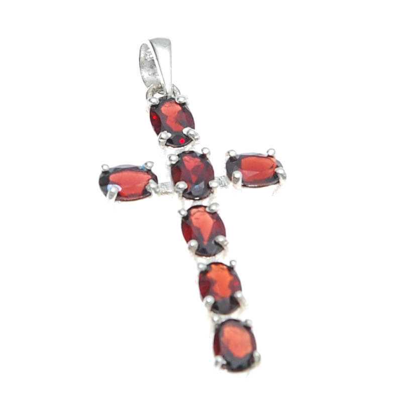 Granat Silber Anhänger - Kehuna Stones and Senses