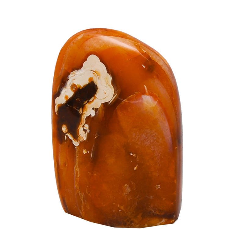 Karneol Stein mit Standfläche - Kehuna Stones and Senses