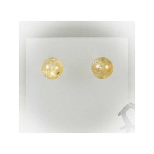 Ohrstecker Citrin Silber - Kehuna Stones and Senses