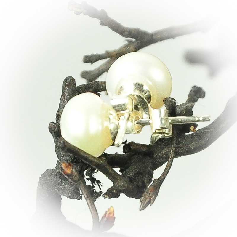 Ohrstecker Perlmutt - Kehuna Stones and Senses