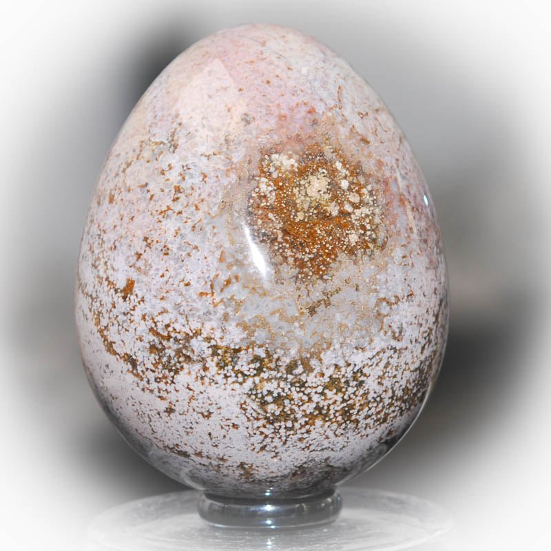 Ozeanachat Ei - 8,5 cm aus Madagaskar - Kehuna Stones and Senses
