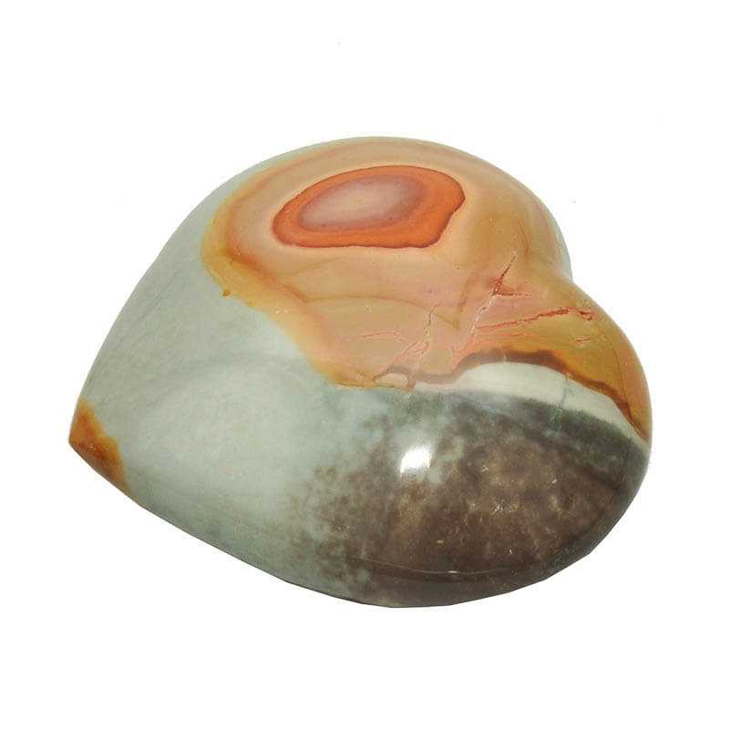 Polychrome Jaspis Herz 7x6 cm - Kehuna Stones and Senses