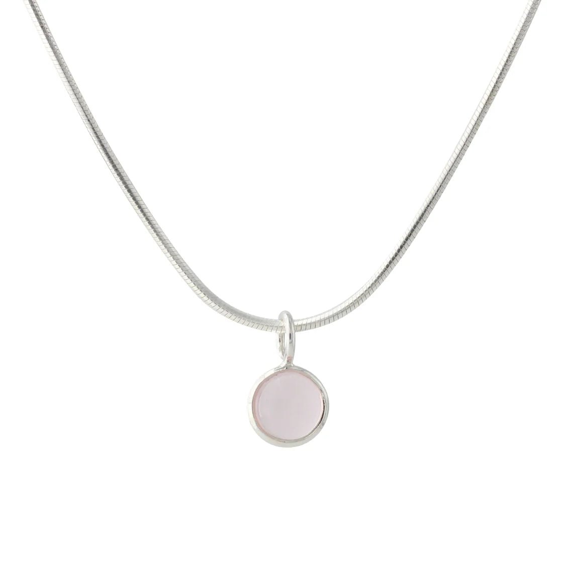 Rosenquarz Anhänger 925 Sterlingsilber - 6mm - Kehuna Stones and Senses