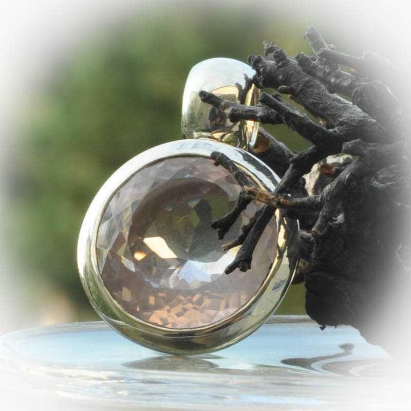 Rosenquarz Silber Anhänger - Kehuna Stones and Senses