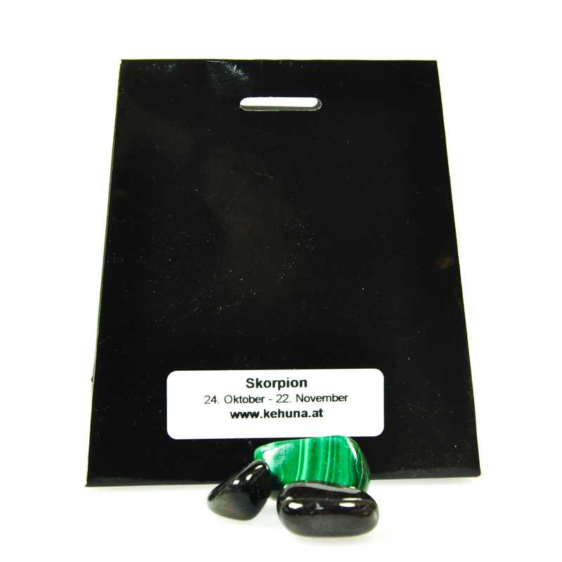 Skorpion Geburtsstein Schutzstein Sternzeichenstein - Kehuna Stones and Senses