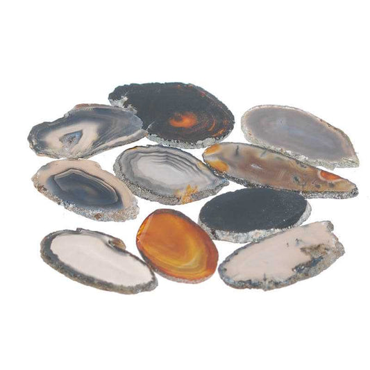Kleine Achat Scheiben im Set – Natürliche Mineralien für Ihre Sammlung - Kehuna Stones and Senses