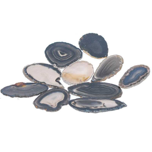 Kleine Achat Scheiben im Set – Natürliche Edelsteine für kreative Anwendungen - Kehuna Stones and Senses
