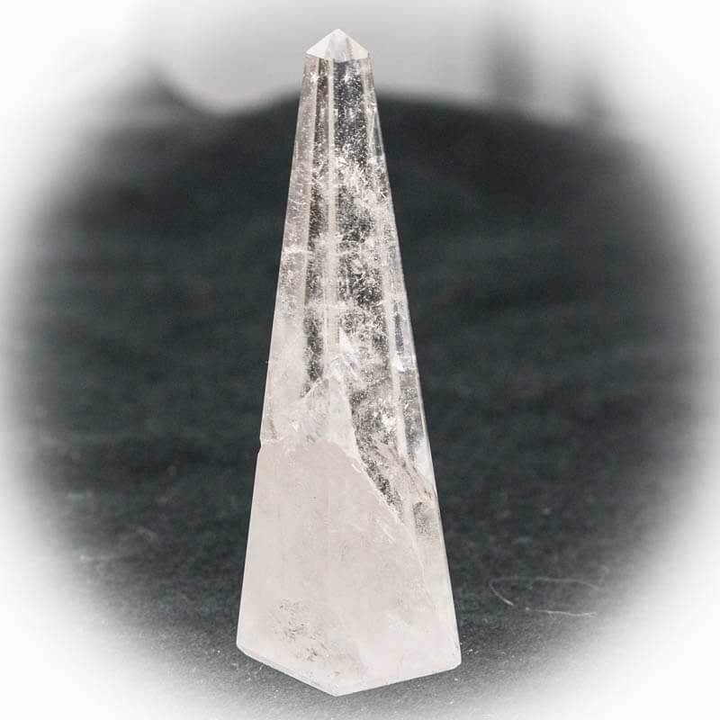 Bergkristall Obelisk 10 cm klar - Kehuna Stones and Senses