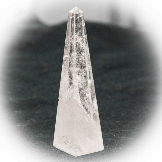 Bergkristall Obelisk 10 cm klar - Kehuna Stones and Senses
