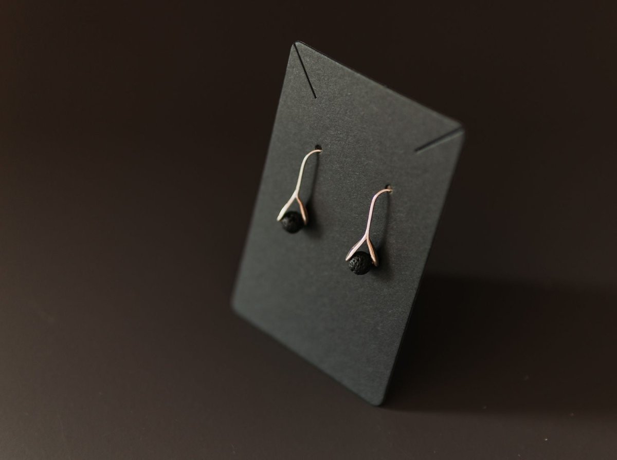 14K Gold Plated Diffuser Earrings - Drop - Kehuna Stones and Senses