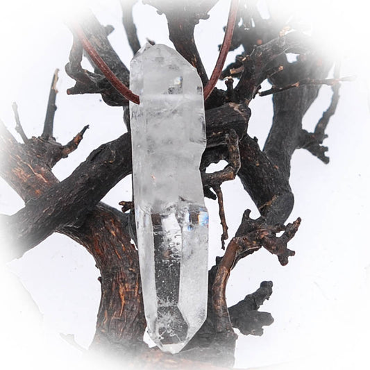 Lemurischer Samenquarz Anhänger 6 cm