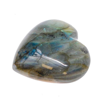 Labradorit Herz poliert mit lila Schimmer - Kehuna Stones and Senses