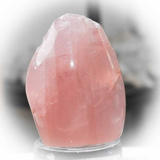 Rosenquarz Rohstein Nr 6 - Kehuna Stones and Senses