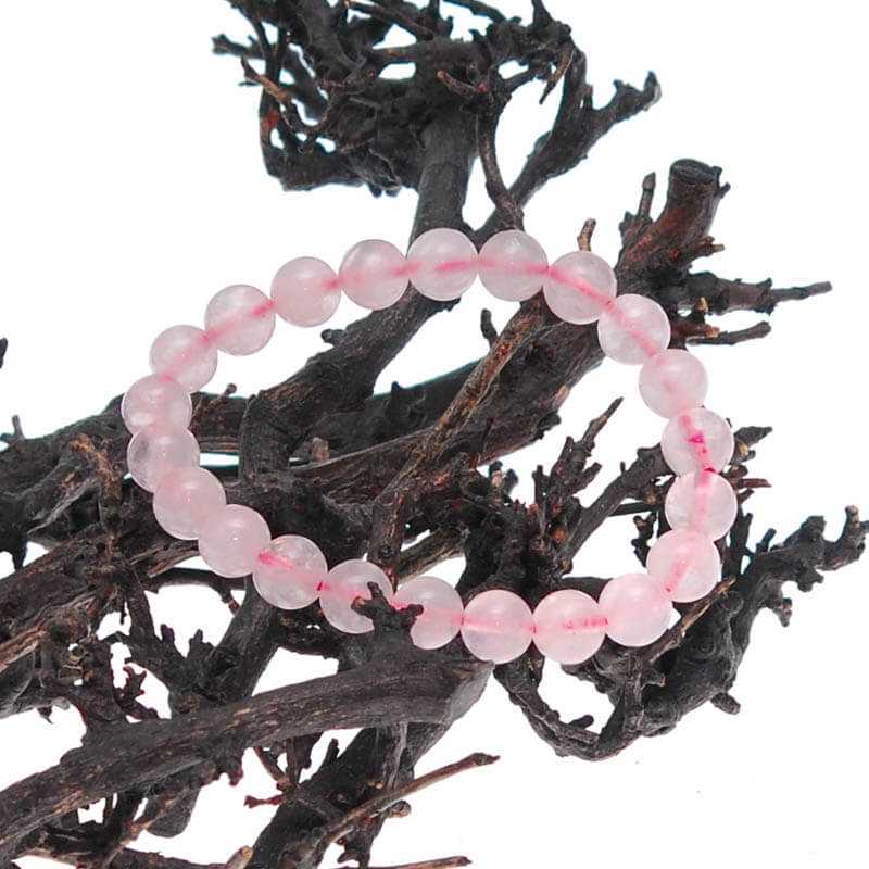 Rosenquarz Armband Kugel - Kehuna Stones and Senses