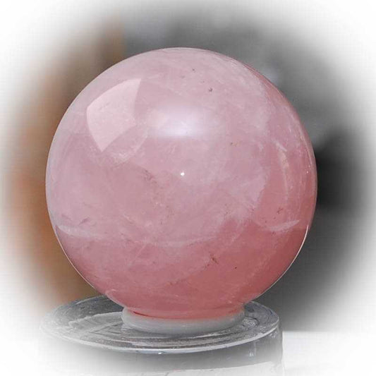 Rosenquarz Kugel 7,2 cm Durchmesser - Kehuna Stones and Senses