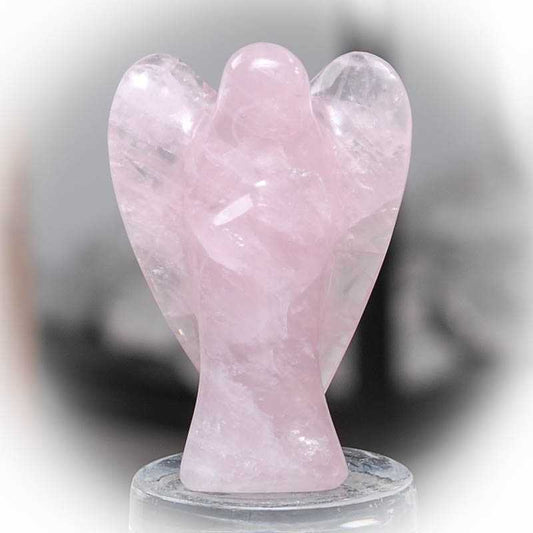 Großer Engel aus Rosenquarz - Kehuna Stones and Senses
