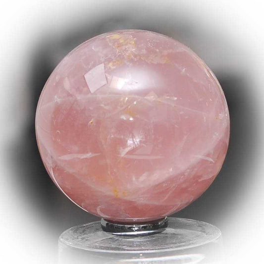 Rosenquarz Kugel Top - Kehuna Stones and Senses
