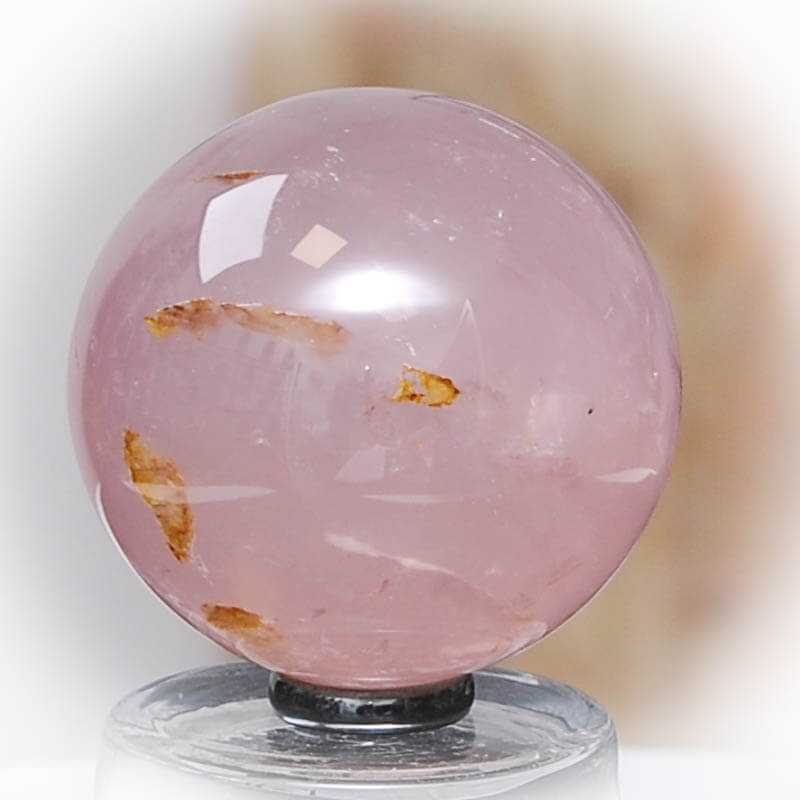 Rosenquarzkugel 7cm - Kehuna Stones and Senses