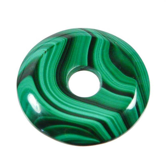 Malachit Donut 40 mm - Kehuna Stones and Senses