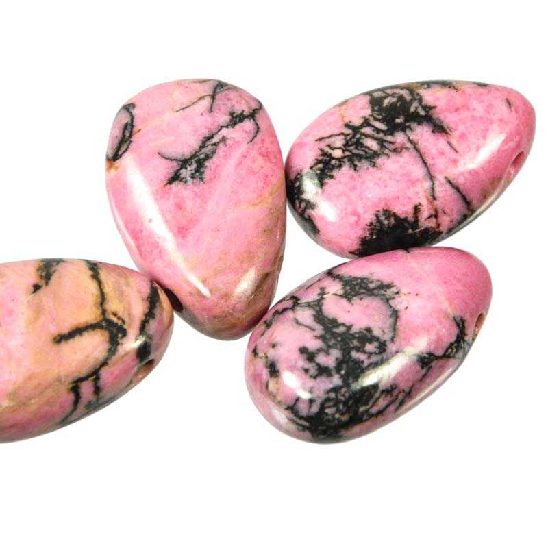Rhodonit Trommelstein Anhänger - Kehuna Stones and Senses