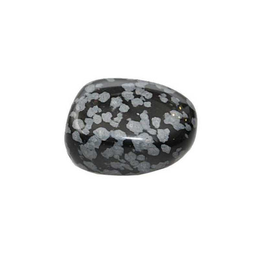 Schneeflocken Obsidian Trommelstein - Kehuna Stones and Senses