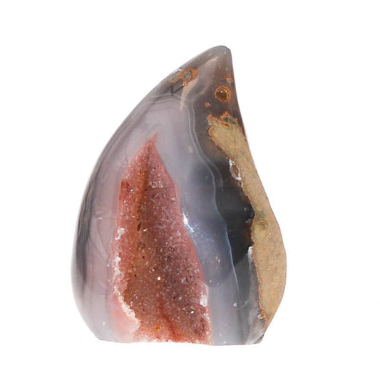 Achat Druse mit natürlichem Achatrand - Einzigartige Edelstein Formation - Kehuna Stones and Senses
