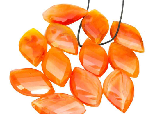 Achat orange Anhänger gebohrt - Kehuna Stones and Senses