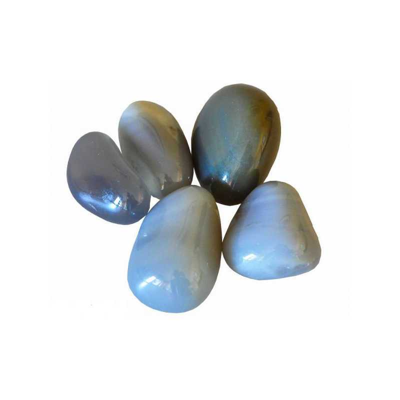 Achat Trommelstein Naturgrau 2 - 3cm - Kehuna Stones and Senses