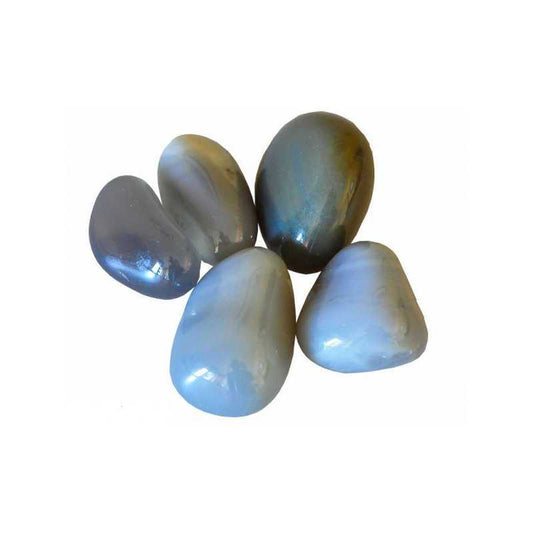 Achat Trommelstein Naturgrau 2 - 3cm - Kehuna Stones and Senses