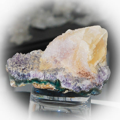 Amethyst Drusen Stück mit calcit - Kehuna Stones and Senses