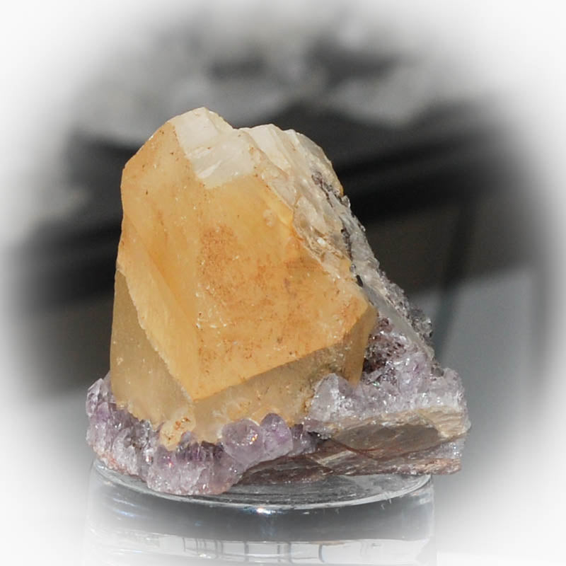 Amethyst Drusen Stück mit calcit - Kehuna Stones and Senses