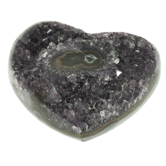 Amethyst Herz aus Uruguay - Handgefertigtes Naturprodukt bei Kehuna Stones and Senses - Kehuna Stones and Senses