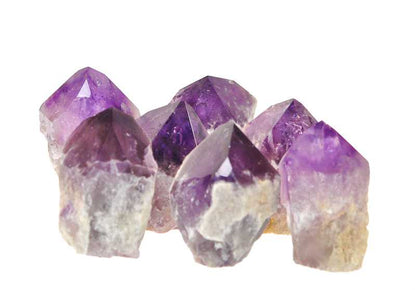 Amethyst Kristallspitze - Naturkristall Unbehandelt mit Polierter Spitze - Kehuna Stones and Senses