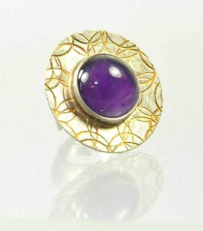 Amethyst Silber Ring - Kehuna Stones and Senses