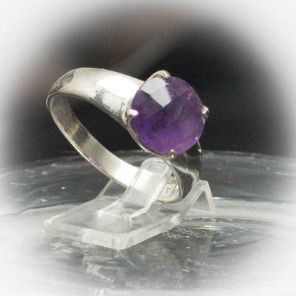 Amethyst Silberring mit natürlichem Edelstein - Kehuna Stones and Senses