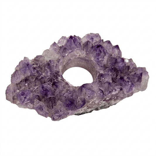Amethyst Teelicht - Kehuna Stones and Senses