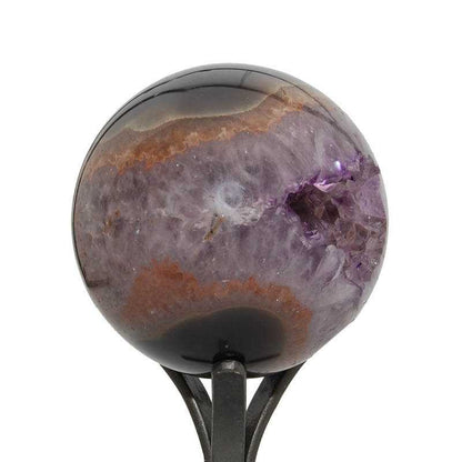 Amethyst Kugel mit Metallständer - Kehuna Stones and Senses