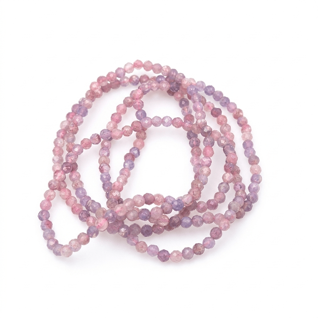 Armband Roter Turmalin · 4 mm facettiert - Kehuna Stones and Senses