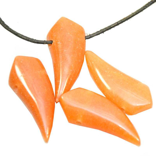 Aventurin orange Anhänger gebohrt - Kehuna Stones and Senses